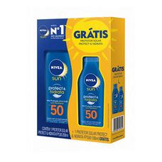 Kit Protetor Solar Nivea Sun Protect & Hidrata FPS50 200ml + 100ml