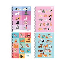 Caderno Espiral C/D Universitário 16 Matérias Hug Me 256F - Tilibra - Capas Sortidas