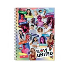 Caderno Espiral C/D Universitário 10 Matéria Now United 160F - Tilibra - Capas Sortidas
