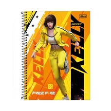 Caderno Univ C/D 16 Matérias 256F Free Fire - Tilibra - Capas Sortidas