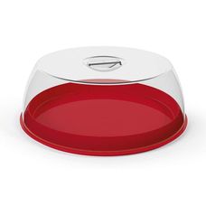 Porta Bolo Plástico Plus Vermelho - Uz