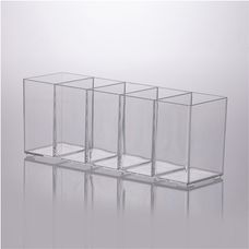 Organizador de Acrílico Multiuso com 5 Divisórias 30x9x11cm - Paramount