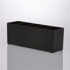 Organizador de Acessórios em Acrílico Preto com Divisórias 30x9x11cm - Paramount