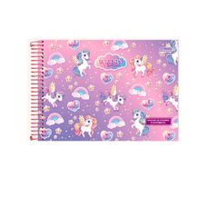 Caderno de Desenho Capa Dura 80 Folhas Unicorn I Believe Cadersil - Capas Sortidas