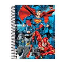 Caderno Univ C/D 1 Matéria 80F Liga da Justiça - Jandaia - Capas Sortidas