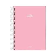 Caderno Univ C/D 1 Matéria 80F Stilo Rosa Pastel - Jandaia