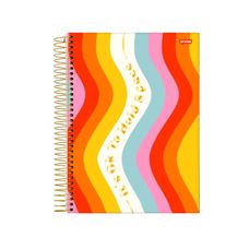 Caderno Espiral Capa Dura 1/8 Wish 80F - Jandaia - Capas Sortidas