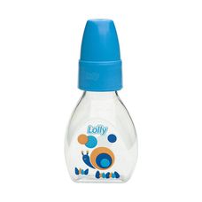 Mamadeira Mini Zoo Bico Redondo Azul 50ml - Lolly
