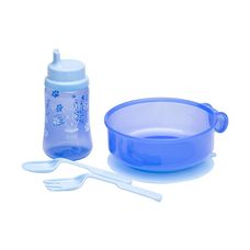 Kit Alimentacao Zoo 4 Peças Azul Lolly