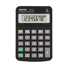Calculadora de Mesa 8 Digitos Preto ZT718 Zeta