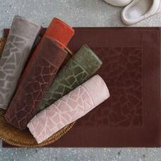 Toalha de Piso Jacquard Confort 50x70cm FJ-6419 Marrom - Dohler