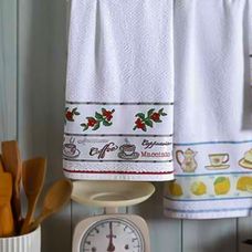 Pano de Copa Para Bordar 45x70cm Jacquard Vigo FJ-6945 - Dohler