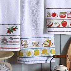 Pano de Copa Para Bordar 45x70cm Jacquard Vigo FJ-6951 - Dohler