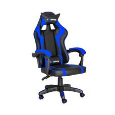 Cadeira Gamer Hudson Azul e Preto - Fratini