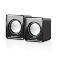 Caixa de Som 2.0 Mini 3W Rms Preto SP144 - Multilaser
