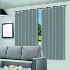 Cortina Corta Luz 2,00x1,40m Blackout Cinza - Vida Pratika