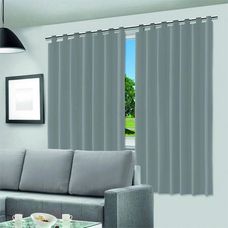 Cortina Corta Luz 2,80x2,00m Blackout Cinza - Vida Pratika