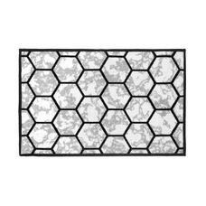 Tapete de Cozinha Clean Kasa Marmore Hexagonal 50x75cm Kapazi