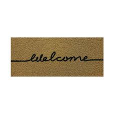 Tapete Capacho Vinil Long Welcome 30x70cm Kapazi