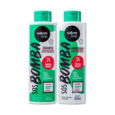 Kit Shampoo + Condicionador S.O.S Bomba Antiqueda 200ml Salon Line