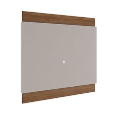 Painel Lens Fit 1.80 Avelã/Off White Brilho Rudnick