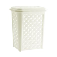 Cesto de Roupas Rattan 45L Creme Paramount