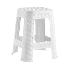 Banqueta Rattan Branca - Paramount