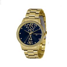 Kit Relógio Lince Feminino Dourado LRGJ133L KZ36D2KX