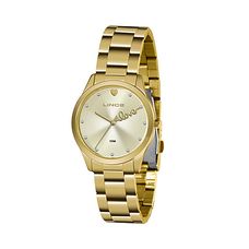 Kit Relógio Lince Feminino Dourado LRG4668L KZ95C1KX