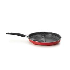 Frigideira Antiaderente Multiflon Breakfast com Tampa Vermelha
