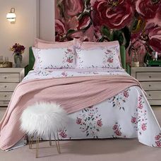 Jogo de Cama Casal Queenl 4 Peças Rubi Melissa Dohler