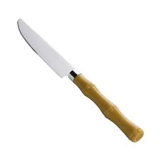 Faca para Sobremesa Inox com Cabo Plástico Bambu Basic 20cm Lyor