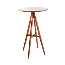 Mesa Bistrô Nestor 68cm Cinamomo Claro Vidro Off White Móveis Rafana