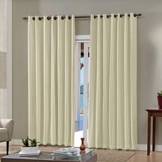 Cortina Pratika 260x170cm Lisa Slim Areia - Bella Janela