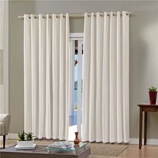 Cortina Pratika 260x170cm Lisa Slim Marfim - Bella Janela