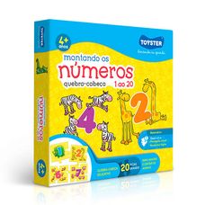 Quebra-Cabeça Montando os Números 1 ao 20 - Toyster
