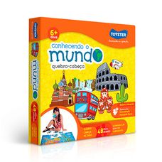 Quebra-Cabeça Conhecendo o Mundo 48 Peças - Toyster
