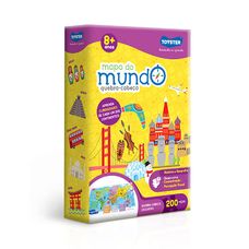 Quebra-Cabeça Mapa do Mundo 200 Peças - Toyster