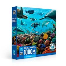 Quebra-Cabeça Criaturas Marinhas 1000 Peças - Toyster