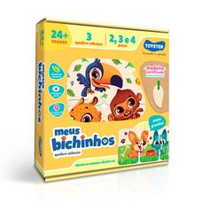 Quebra-Cabeça Meus Bichinhos 2, 3 e 4 Peças - Toyster