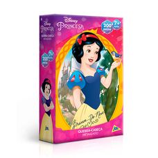 Quebra-Cabeça Princesas Branca de Neve 200 Peças Metalizado - Toyster
