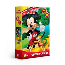 Quebra-Cabeça Mickey 60 Peças Mickey e Pluto - Toyster