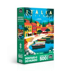 Quebra-Cabeça Postais do Mundo Itália Toscana 500 Peças Nano - Toyster