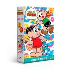 Quebra-Cabeça Turma da Mônica 60 Peças Mônica e Cebolinha - Toyster