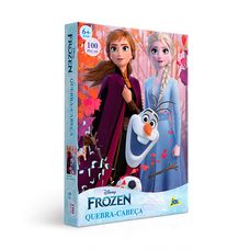 Quebra-Cabeça Encapado Frozen 100 Peças - Toyster