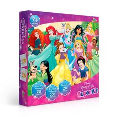 Super Kit Princesa Quebra-Cabeça/Jogo da Memória/Dominó - Toyster