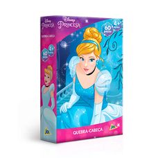 Quebra-Cabeça Princesa Cinderela 60 Peças - Toyster