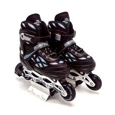 Patins Inline Turma da Aventura Ajustável 37 ao 40 Preto - Unitoys