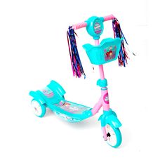 Patinete Infantil Turma da Aventura com Luz Rosa - Unitoys