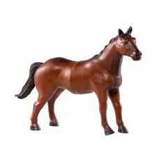 Brinquedo Boneco de Vinil Cavalo Marrom - DB Play